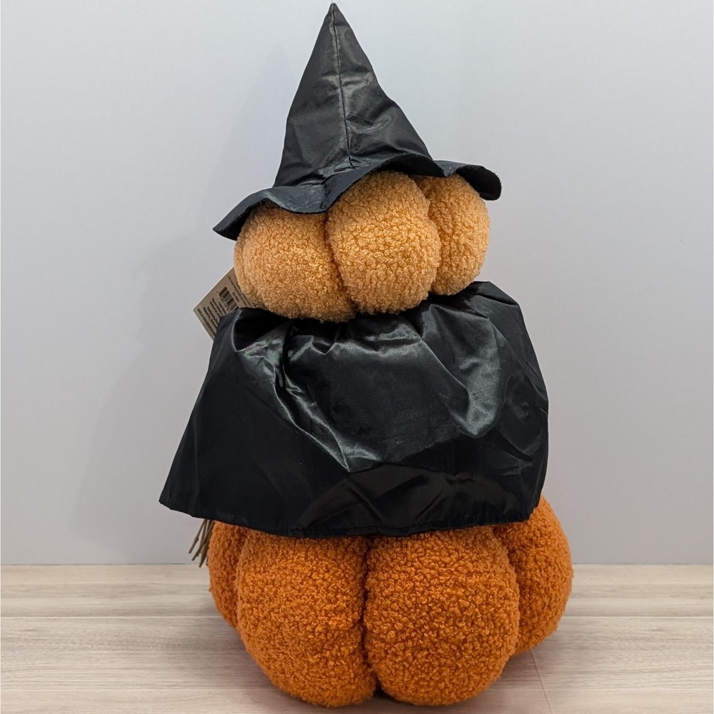 Halloween Pumpkin Stack Witch Plush Decoration 16" Indoor Seasonal Home Décor - Picture 2 of 5